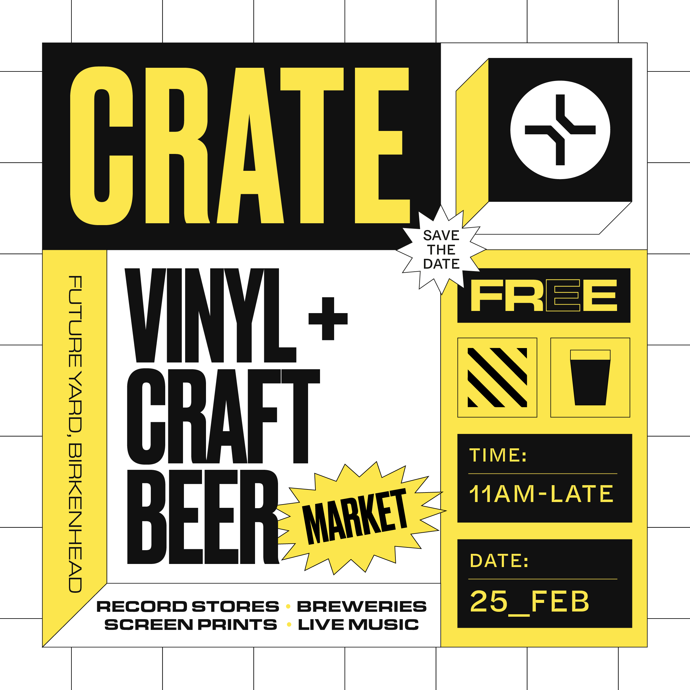 CRATE Market 25 February 2023 Future Yard vinyl fair Don Letts