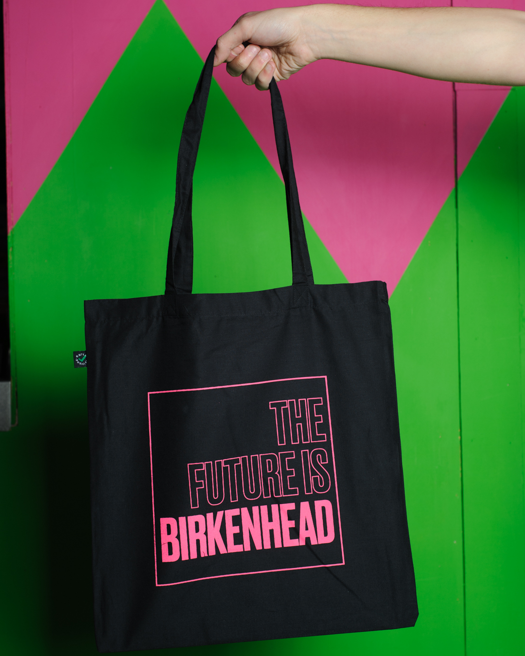 ‘The Future is Birkenhead’ Black Tote Bag