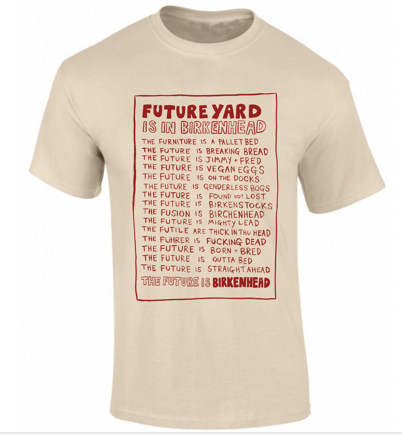 Future Yard ‘Poem’ Tan T-shirt